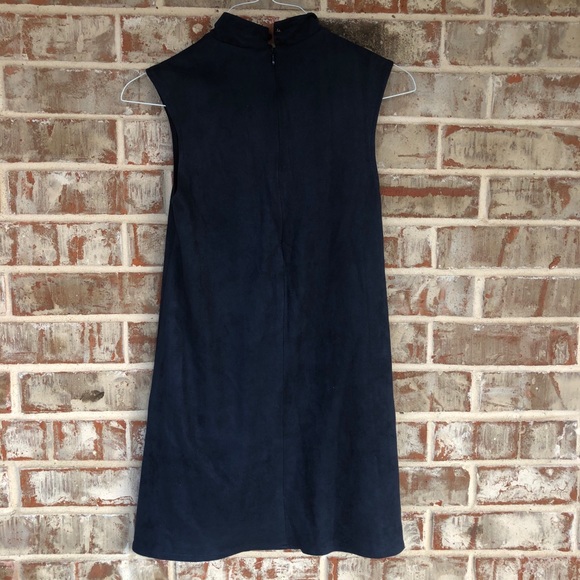 Free People x LENNI Faux Suede Shift Dress XS - Picture 5 of 15